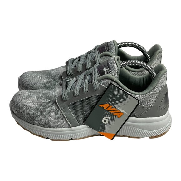 Avia Women's Deluxe Trainer Gray/Camouflage Sneakers - New with Tags - Picture 3 of 11